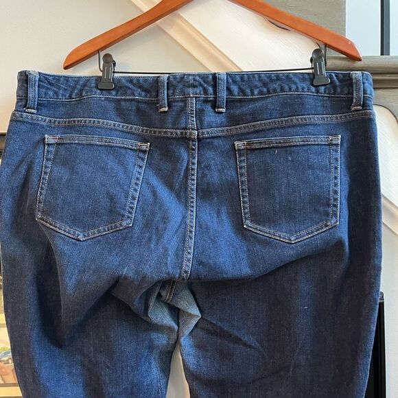 Eddie Bauer Curvy Slim Straight Fur Jeans sz 20T - Picture 4 of 8